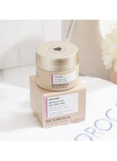 Biodroga Anti Age 24H Rich Face Cream (1.7 Oz) Firming Smoothing Anti Wrinkle Lifting With Instant Lift Complex & Q10 No Fragance Colouring Silicons Mineral Oil Parabens Gluten Lactose  - Image 2