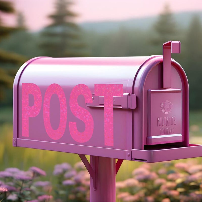 Starboling Letter Stickers 2 Inch+1 Inch Pink Alphabet Sticker Self Adhesive Vinyl Letter Stickers Mailbox Numbers for Crafts Outdoor Sign Wall Mailbox Windows Doors Car posterboard - Image 4