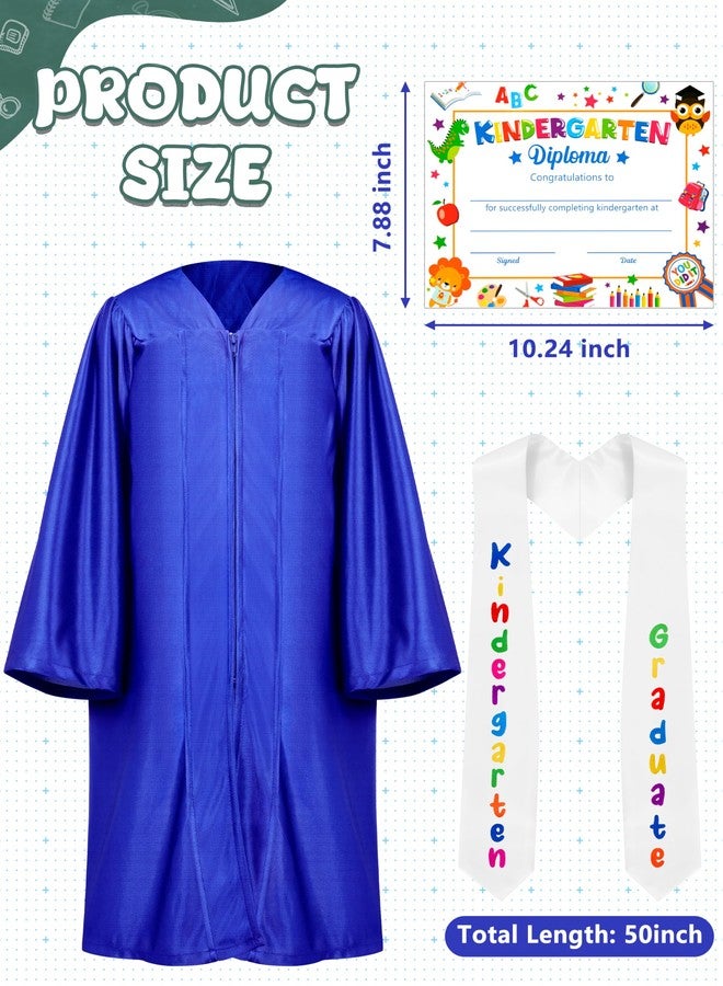 QZYL Kindergarten Graduation Cap and Gown Set, 2025 Kids Graduation Outfit with Tassel and Certificate for Kindergarten - Image 2
