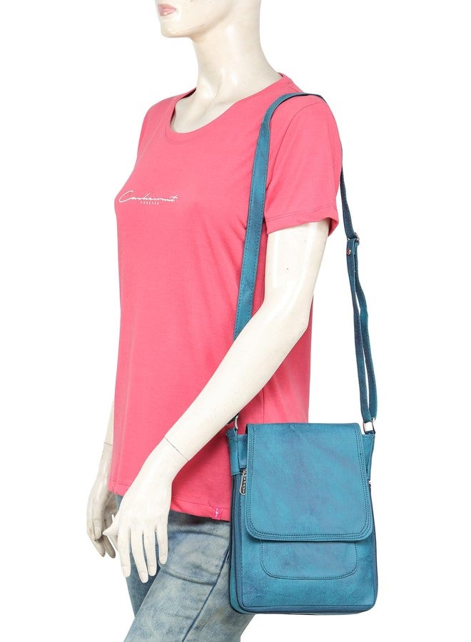 GLOSSY Women Wallet and Sling Bag COMBO (Green & Black) - Image 4