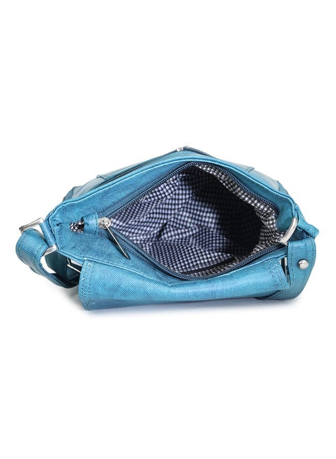 GLOSSY Women Wallet and Sling Bag COMBO (Green & Black) - Image 3