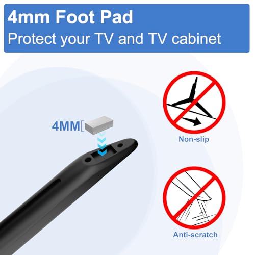 Varghesyla TV Legs Only for Samsung TV Stand Legs UN50TU8000FXZA UN50TU8200FXZA, for Samsung TV Stand Base Replacement BN63-18575A BN63-18576A wr Remote Holder, No Need to Drill Holes - Image 4