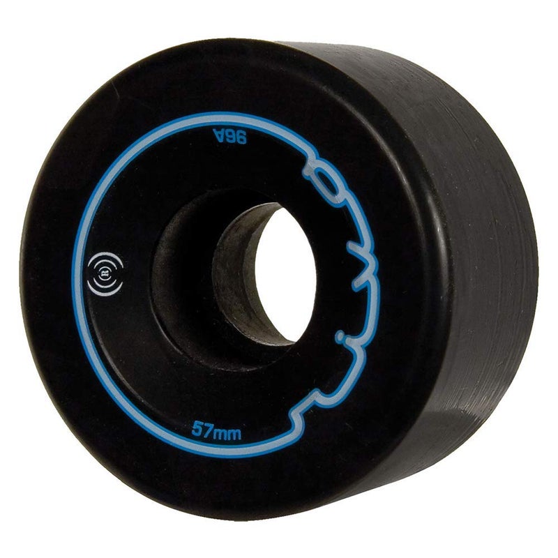Riedell Riva - Quad Roller Skate Wheels - 4 Pack of 32mm x 57mm 96A Wheels | Black - Image 1