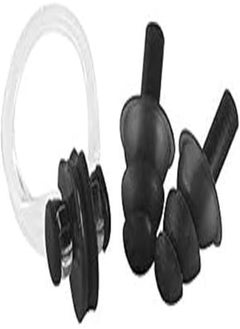 OR Silicone Soft Waterproof Swimming Study Nose Ear Plugs Tips Earplugs Earbuds and Box black 