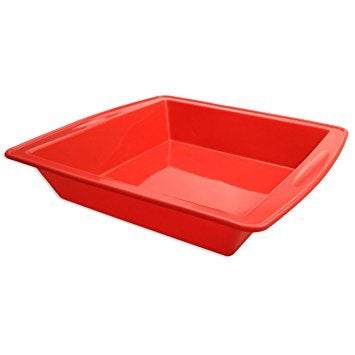 Inditradition Silicone Reusable Silicon Cake Baking Moulds | BPA-Free, Food Grade, 8 x 8 Inches (Square Shape), Multicolour - Image 2