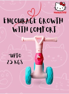 Hello Kitty Hello Kitty Ride On Toys for Kids, Baby Ride on Scooter, Gift for Girls, Balance Bike Anti Skid No Pedal, Toddler Bicycle , 2 years-4 years, Pink  - Image 2