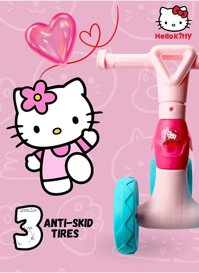 Hello Kitty Hello Kitty Ride On Toys for Kids, Baby Ride on Scooter, Gift for Girls, Balance Bike Anti Skid No Pedal, Toddler Bicycle , 2 years-4 years, Pink  - Image 5