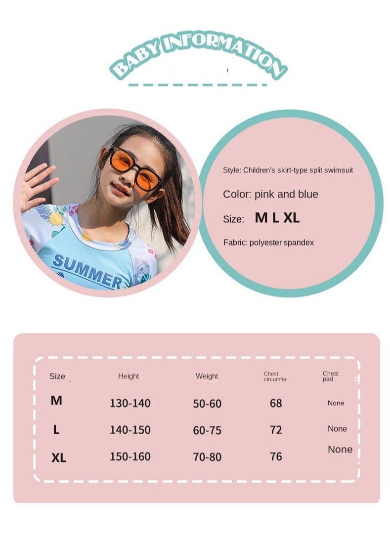 Y&D - Children's swimsuit girl baby one surfing suit swimming pool - Image 1