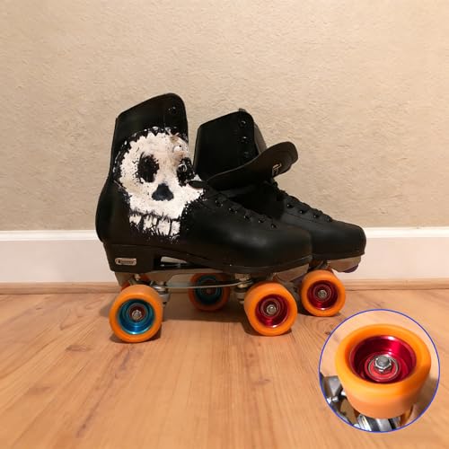 Z-FIRST 62mm Roller Skates Wheels Aluminum Alloy Speed Skate Wheels Replacement Wheels with Abec-9 Bearing (Pack of 4) - Image 3