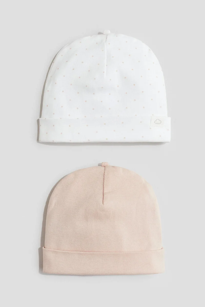 H&M 2-pack cotton hats