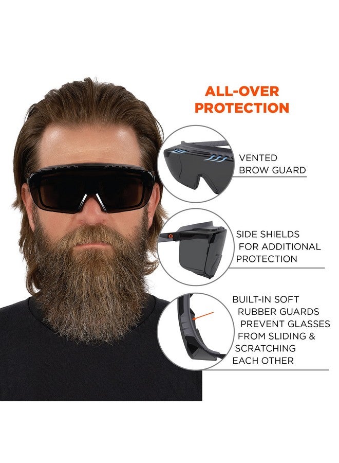Ergodyne Skullerz OSMIN OTG Safety Glasses, Anti Fog, Over the Glasses Anti Scratch Protective Eyewear - Image 3