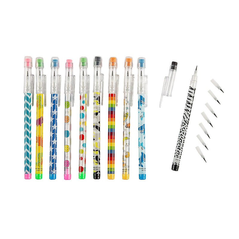 Fun Express Stacking Point Pencils for Kids bulk set of 50 Fun Pencils and School Supplies