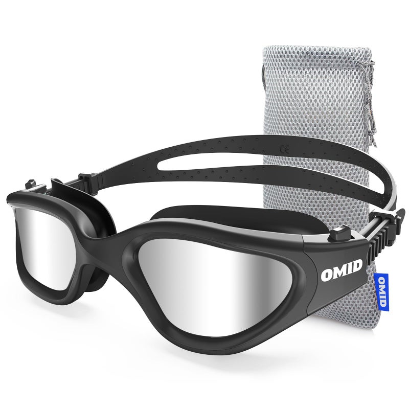 OMID Swim Goggles, P2 Polarized Swimming Goggles for Men Anti-fog Goggles Swimming for Adult Women - Image 1