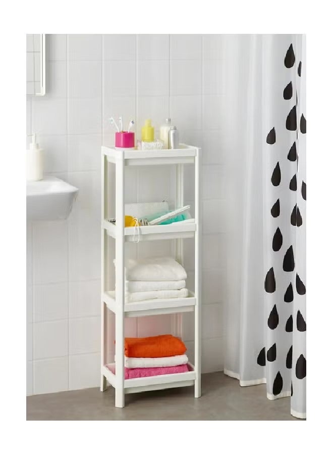 Beauenty Shelf Unit White 36x100cm - Image 1