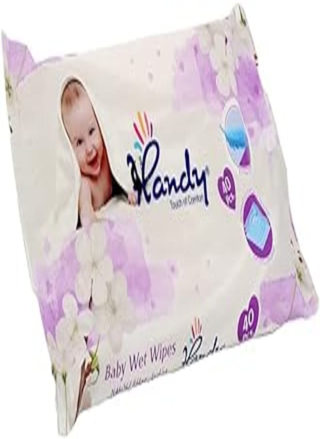 Handy Handy baby wet wipes pack of 40 wipes 