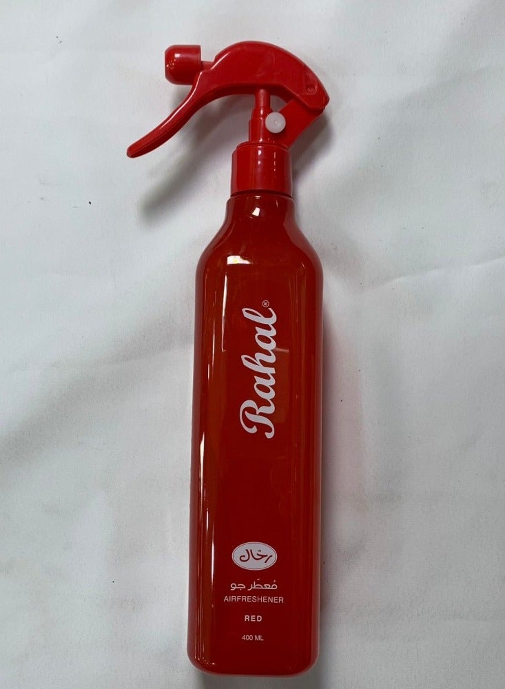 Rahal Air Freshener 400ml For Car Home Office Long Duration Fragrance Freshener Red Color - Image 4