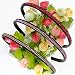 Suoirblss 6 PCS Rhinestone Headband Headwear with Teeth Hair Hoop Head Band Hair Band Non-slip Teeth Hairband for Women (Double row crystal) - Image 2