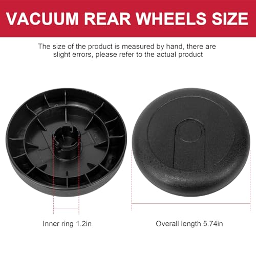 Giokyi 15409-119N Vacuum Rear Wheels for Eureka Mighty Mite 3600 Series Vacuums SC3683, SC3686 and SC3681, Rear Wheels fits Eureka Mighty Mite Parts, 2 Pack - Image 3