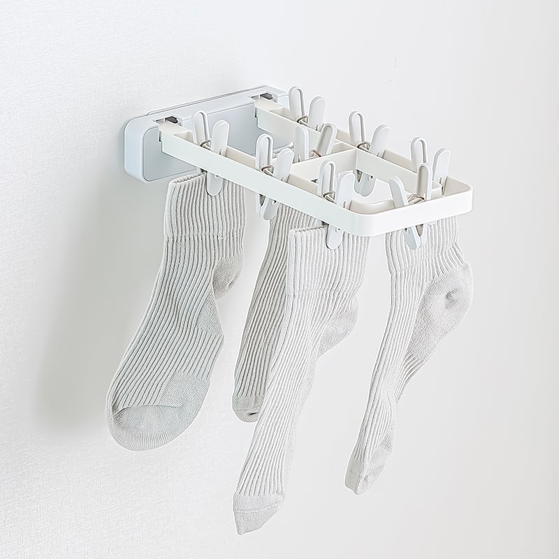 XH-88094 Hongsheng Xinhua Foldable Sock Rack with 8 Clips - Image 2