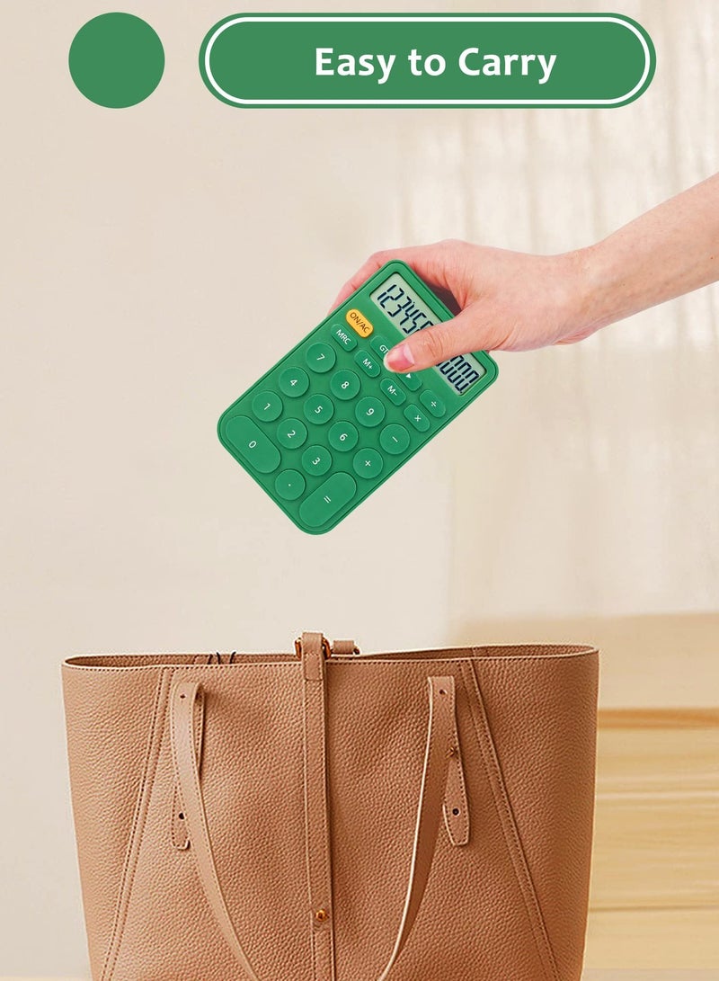 SOLARAE آلة حاسبة، شاشة كبيرة وأزرار، آلة حاسبة ميكانيكية 12 رقم للاستخدام في المكتب والمدرسة والمنزل والأعمال، وضع السكون التلقائي، مع بطارية - Image 5