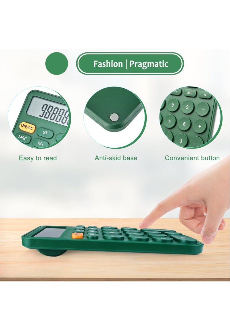 SOLARAE آلة حاسبة، شاشة كبيرة وأزرار، آلة حاسبة ميكانيكية 12 رقم للاستخدام في المكتب والمدرسة والمنزل والأعمال، وضع السكون التلقائي، مع بطارية - Image 3