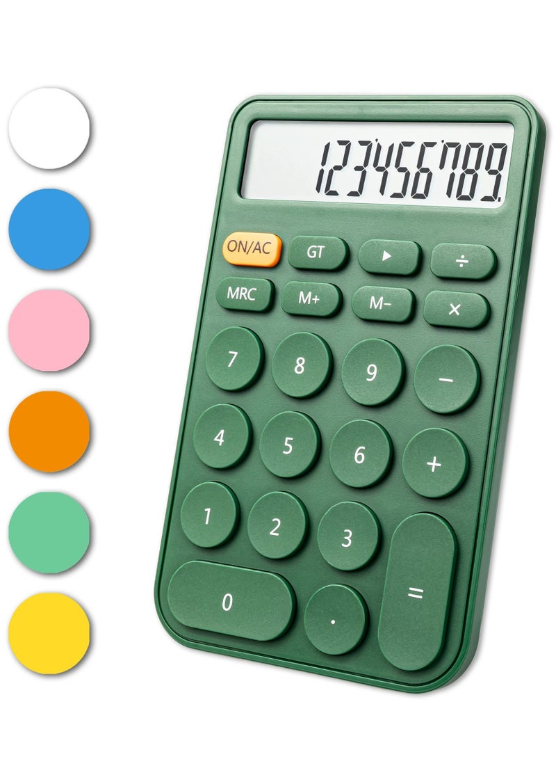 SOLARAE آلة حاسبة، شاشة كبيرة وأزرار، آلة حاسبة ميكانيكية 12 رقم للاستخدام في المكتب والمدرسة والمنزل والأعمال، وضع السكون التلقائي، مع بطارية - Image 1