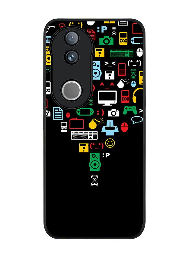 Stylizedd For Vivo V50 / vivo V50e 5G Case,Slim fit Camera Protection, Shockproof Thin Phone cover  - Convergence (Black) - Image 1