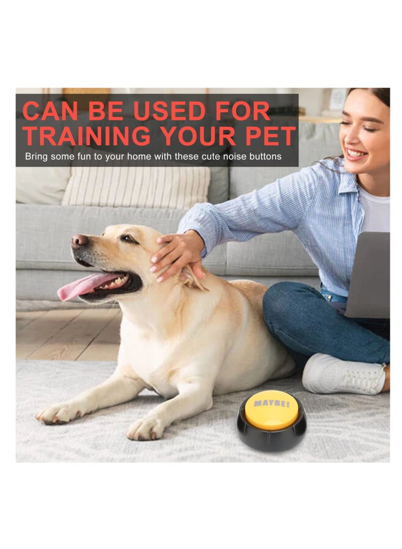 4Pcs Dog Training Buzzer with Yes/No/Sorry/Maybe Sounds, Interactive Communication Toy for Pets, Language Learning for Dogs and Cats - Image 5