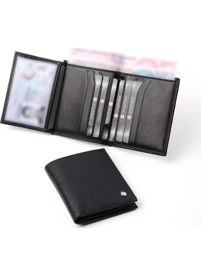 Cengiz Pakel Leather Black Men's Wallet