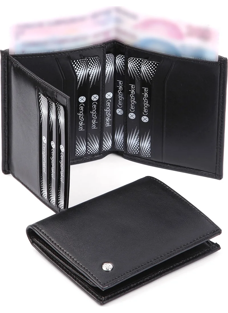 Cengiz Pakel Leather Black Men's Wallet