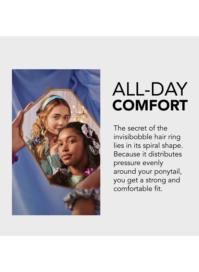 invisibobble Kids Spiral Hair Ring - No-Ouch Coil Hair Ties with Strong Grip, Non-Soaking, High Wearing Comfort Updo Tool for Girls Toddlers and Kids (Princess Belle (5-Pack)) - Image 5