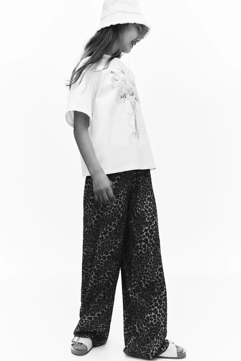 H&M Textured jersey trousers