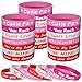 Morcheiong 42 Pieces Valentines Day Party Favors Rubber Bracelets Pink Red Classic Silicone Wristbands for Kids Adults Valentines Day Party Decorations - Image 2