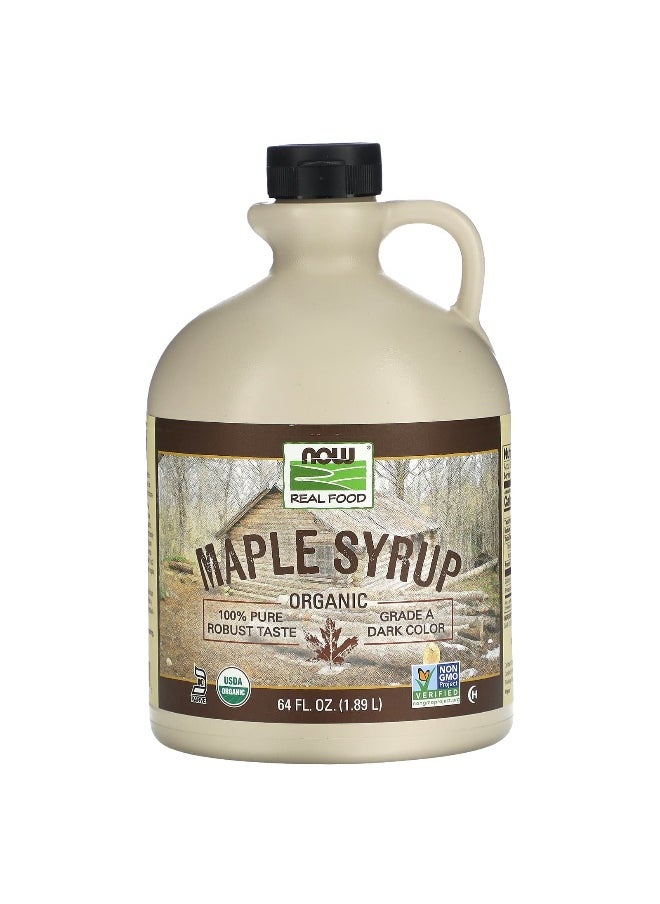 Now Foods NOW Foods, Real Food, Organic Maple Syrup, 64 fl oz (1.89 L)  - Image 1