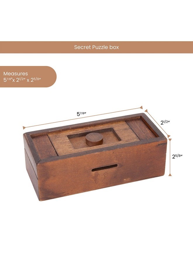 Bits and Pieces Bits and Pieces - Stash Your Cash - Secret Puzzle Box - Camouflage Your Cash Money Holder - Brain Teaser - Wooden Secret Compartment  - Image 3