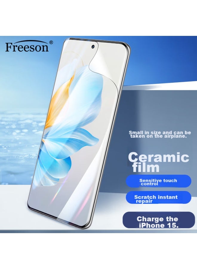 Freeson Ceramic Hydrogel Film For Honor 200/100/90, High-Definition Curved Full-Screen Flexible Protective Film For Phones [2-Pack] - Image 1
