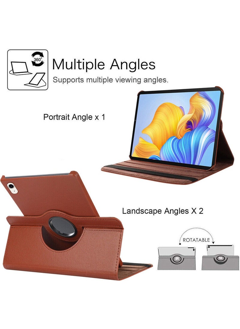 Apple iPad 10th Generation 2022 10.9" Case + Screen Protector + Pen 360 Degree Rotatable Stand Smart Sleep Mode Pu Leather Cover Smart Tablet Case