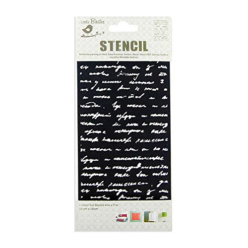 itsy-bitsy Itsy Bitsy- Stencil Script | 4" x 7" ||Stencils for Wall Painting, Craft and Art Painting | Reusable Painting Template for Home Decor, Crafting, DIY Albums and Scrapbook, Cake, Tile, Fabric - Image 2