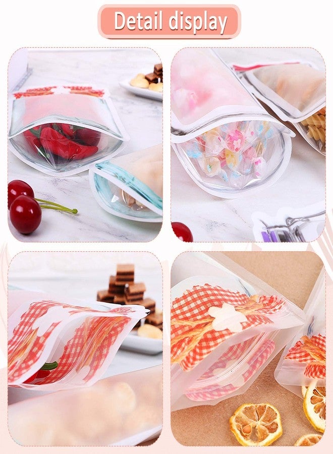INKULTURE 10 Pcs Small and Medium Mason Jar Ziplock Bags Storage, Reusable Freezer Bags (Polyethylene, Multicolour) - Image 5