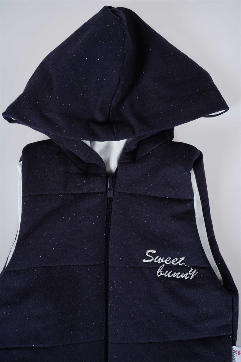 Miniko Kids New Season Hooded Zippered Baby Cotton Vest - Image 2