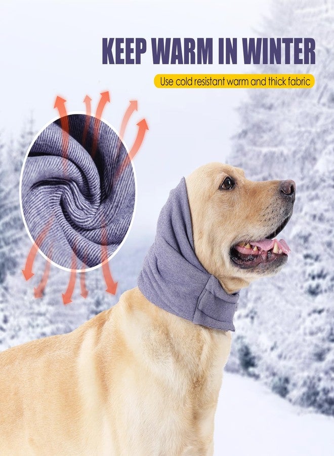 JOHNBOLIN Dog Thunder Ear Muffs, Calming Hoodie, No Shake Ear Wraps for Hematoma Healing, Noise Protection Ear Wrap Head Cover to Relieve Anxiety, Dog Ear Cover for Grooming (Light Purple, L) - Image 5