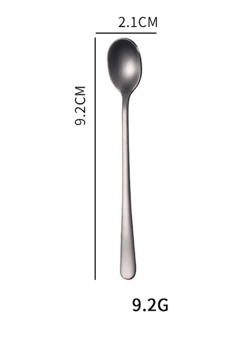 ميبرو ملعقة اسبريسو استانليس ستيل لون اسود 9.2 سم