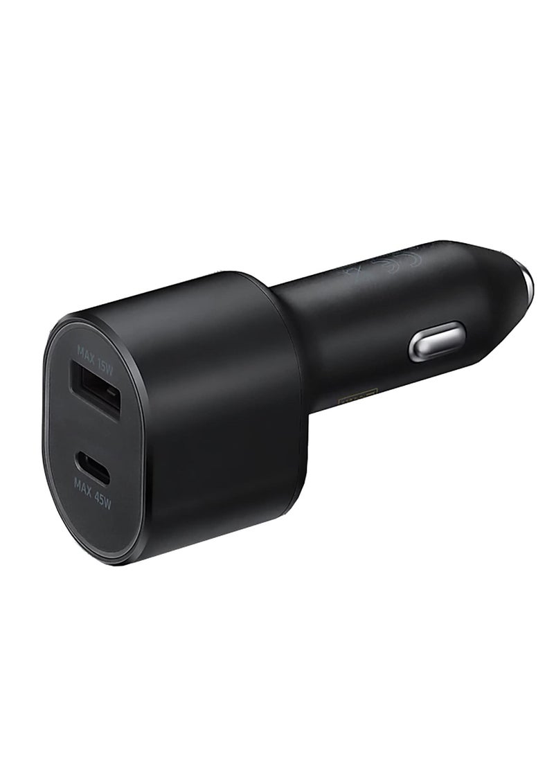 Y&D Super Fast Dual Car Charger 45W and 15W Two Ports EP-L5300XBEGWW Black  - Image 1