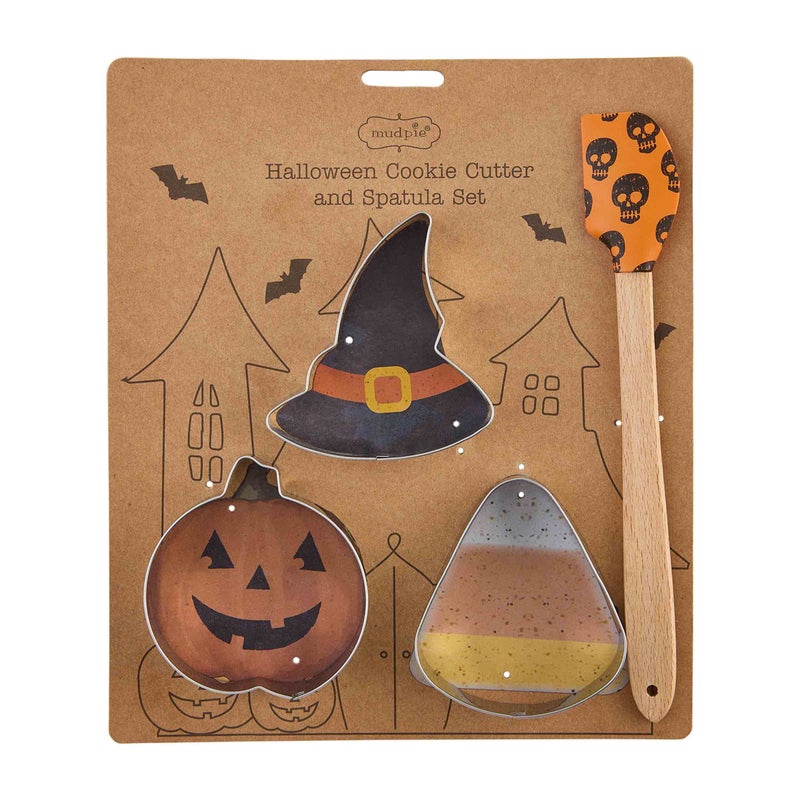 Mud Pie Halloween Baking Set  Candy Corn  9 1/2"" x 8"" - Image 1