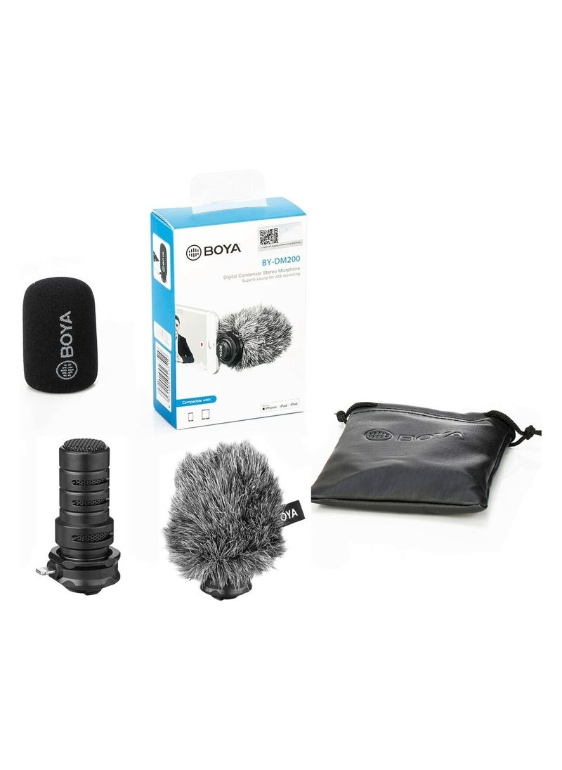 Generic - BOYA BY-DM200 Plug-In Digital Cardioid Microphone for Lightning iOS Devices - Image 1