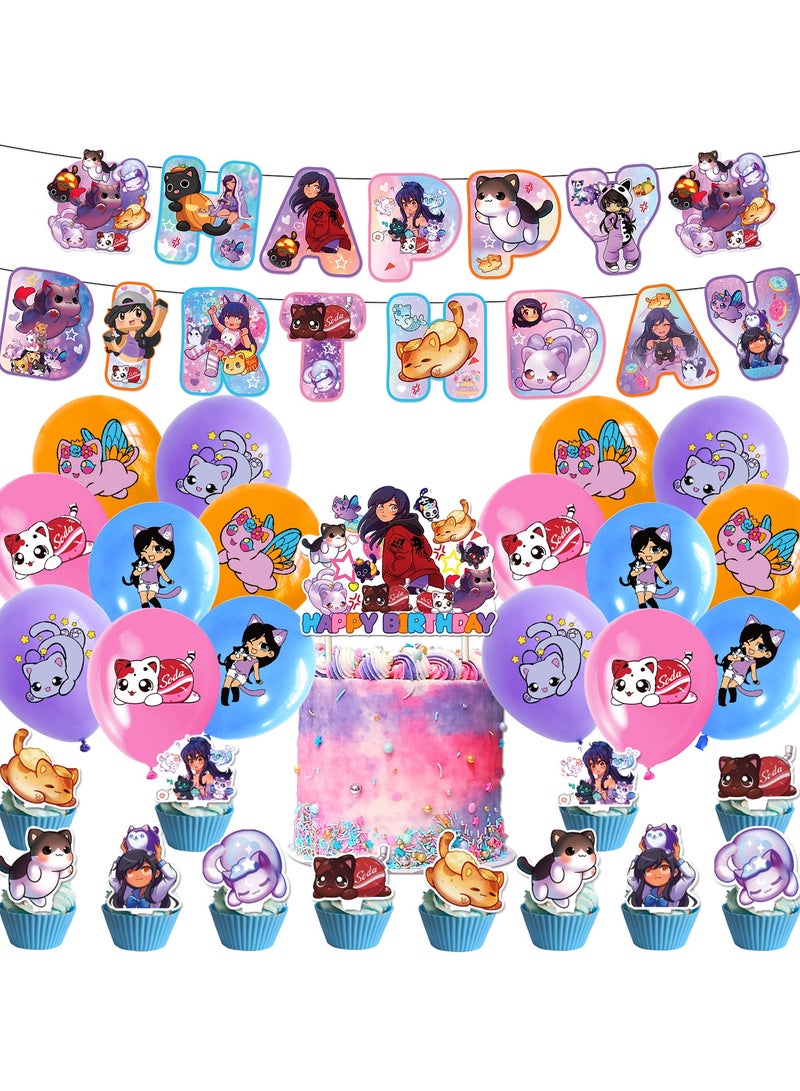 عام تزيين عيد ميلاد موضوع أفاماو حلية مطاطية، شعار عيد ميلاد قطة بالونات حلزونية. - Image 1