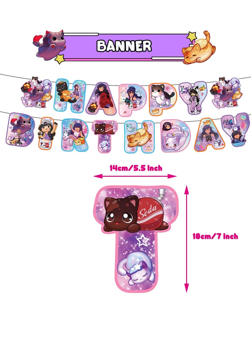 عام تزيين عيد ميلاد موضوع أفاماو حلية مطاطية، شعار عيد ميلاد قطة بالونات حلزونية. - Image 5