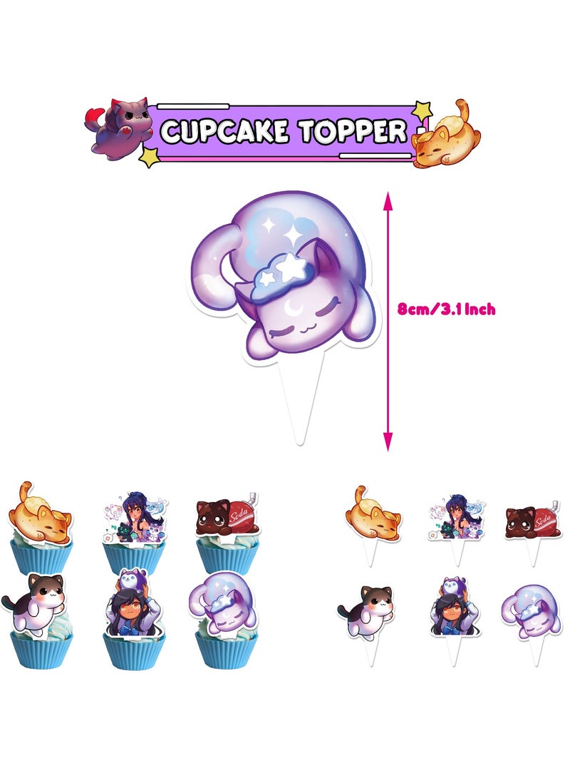 عام تزيين عيد ميلاد موضوع أفاماو حلية مطاطية، شعار عيد ميلاد قطة بالونات حلزونية. - Image 3