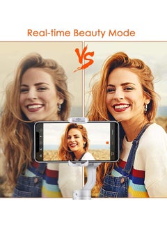 hohem Hohem iSteady X 3-Axis Lightweight Foldable Gimbal Stabilizer Supports Moment/Beauty/Auto-Inception Mode Compatible with iPhone 14/15 Pro/and Android Smartphones (iSteady X White)  - Image 2