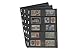 PCCB MINGT 10Pcs Standard 9Hole DoubleSided Album Inner Sheets Card Stamp Banknote Collection Album Inserts Pages For Coin Collecting And Supplies Black 5 Pockets - Image 3